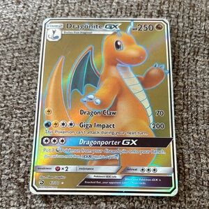 Pokemon Dragonite GX Card ultra rare
